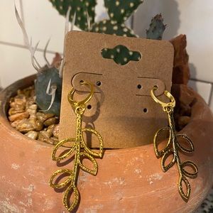 Gold hoop earrings
